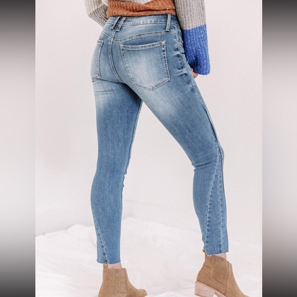 Special A Skinny Jeans with Slit | Ankle Cut Skinny Jeans - Picture 2 of 4